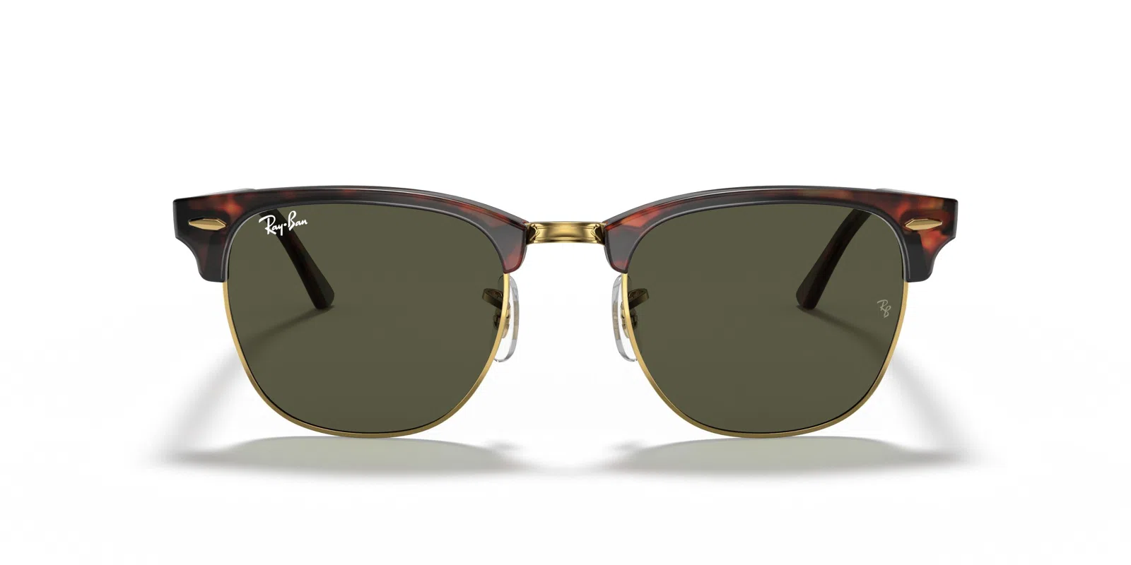 Ray-Ban Clubmaster 0RB3016 Sunglasses - Grey On Black - view 37
